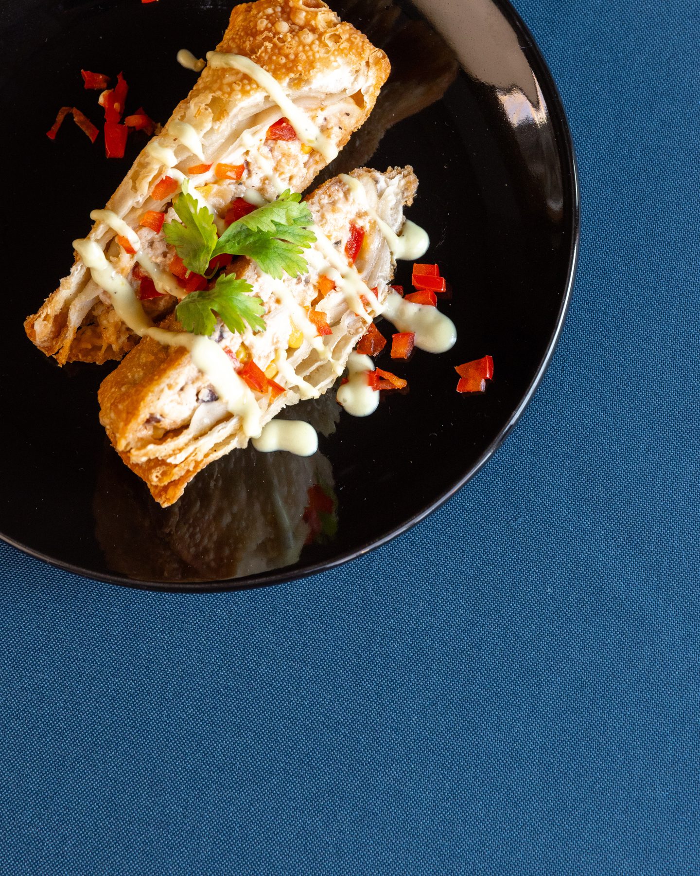 Creative plated catering dish from PSR Events