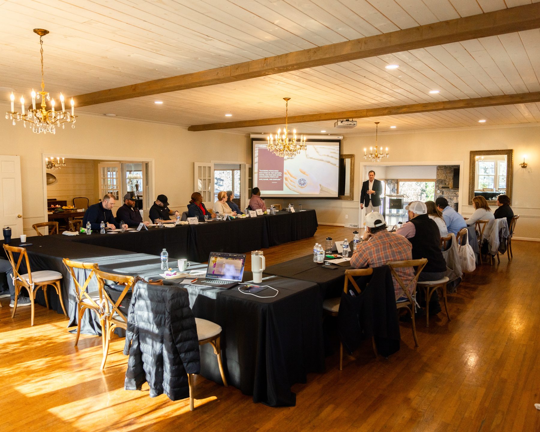 PSR Events catering tasting and event room setup