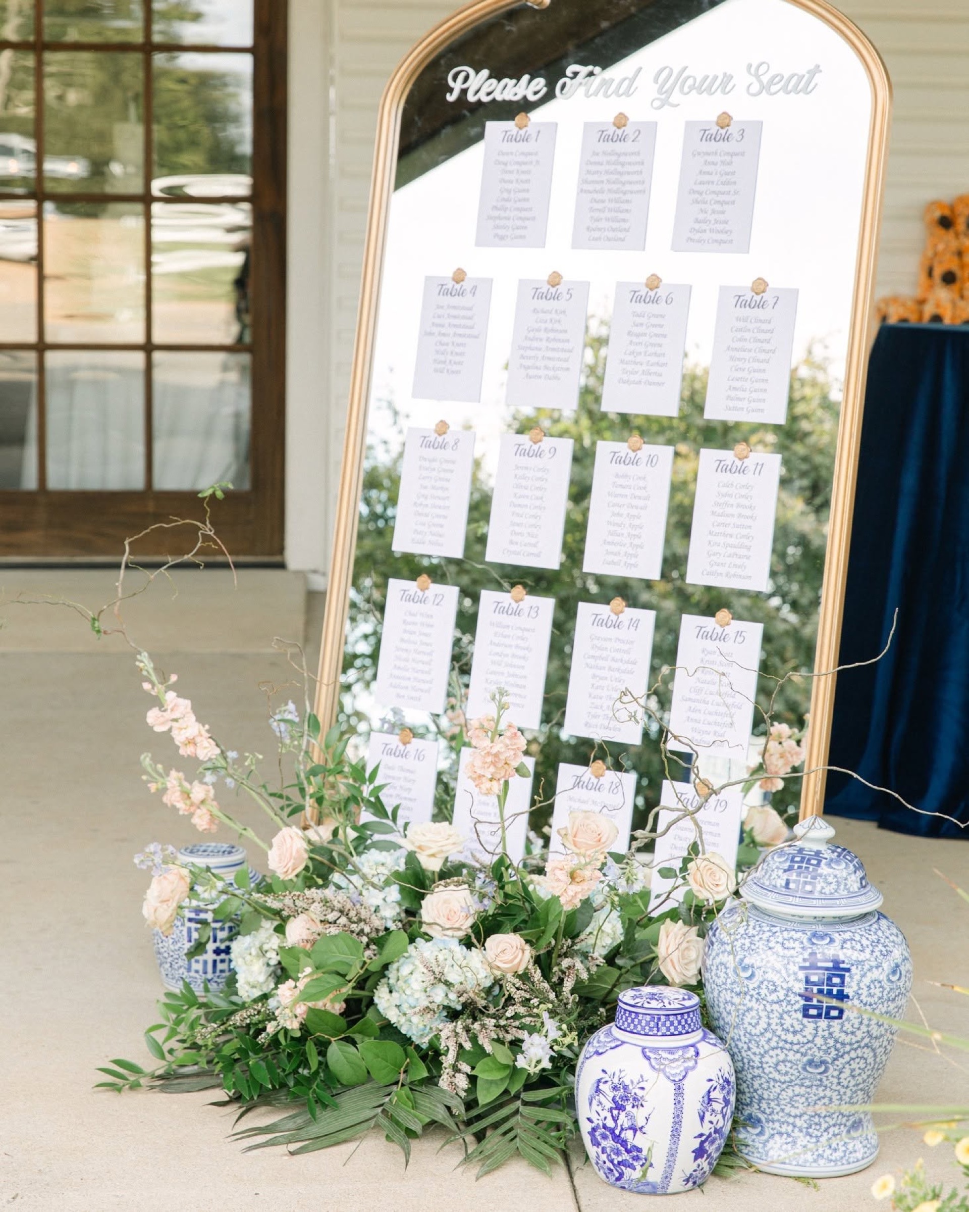 Floral installation by PSR Events